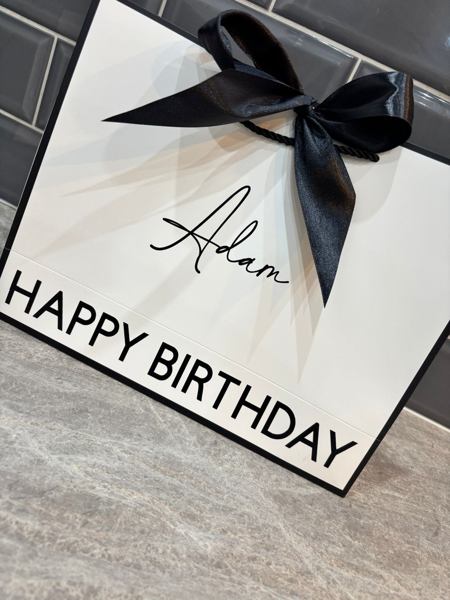 Personalised Birthday Gift Bag | Custom Name Gift Bag | Luxury Birthday Gift Bag | Personalised Present Bag | Birthday Gift Packaging | Reusable Keepsake Gift Bag