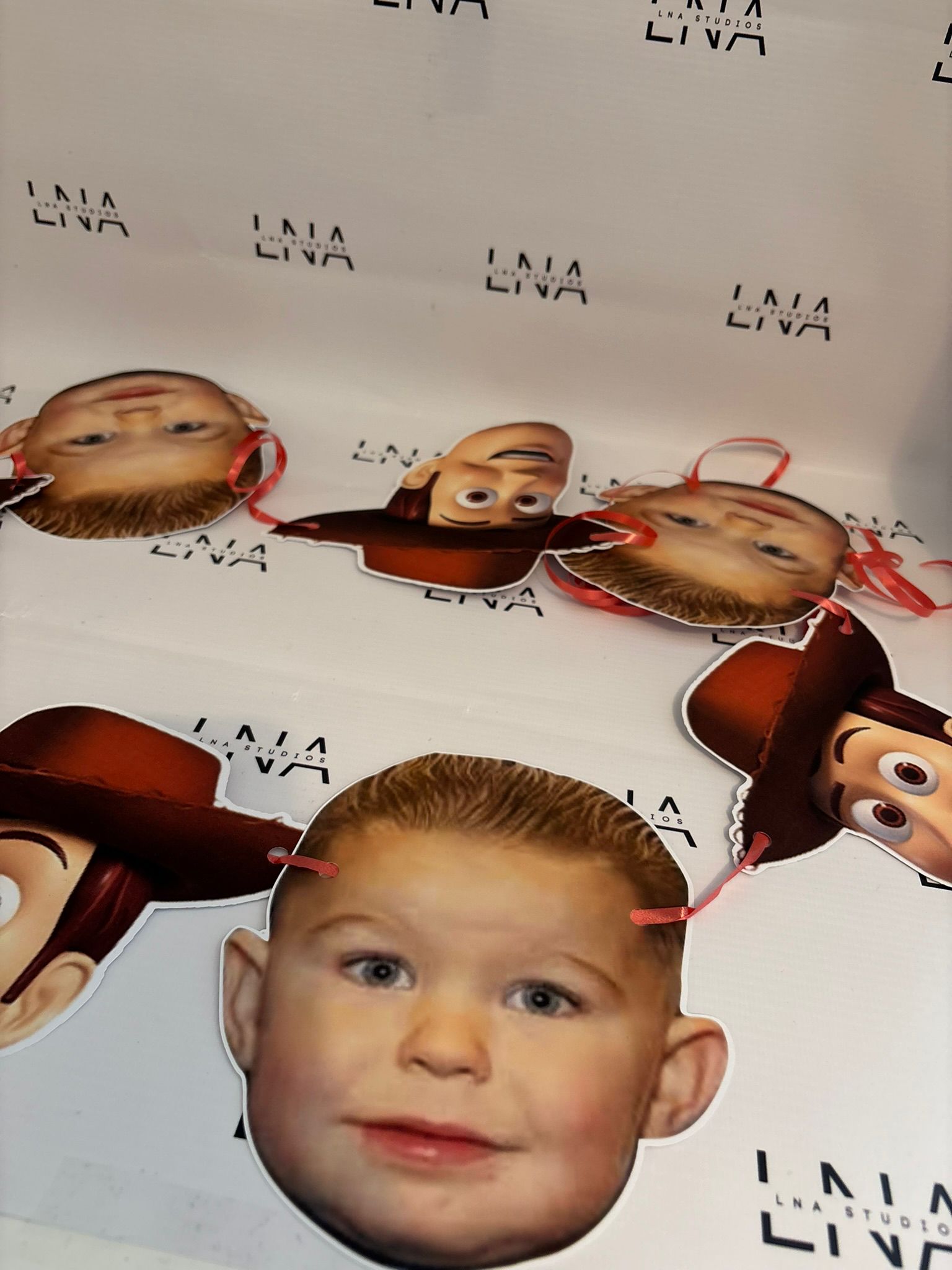 Personalised Toy Story Face Bunting | Custom Photo Party Banner | Toy Story Birthday Decorations | Face Garland | Any Name & Age