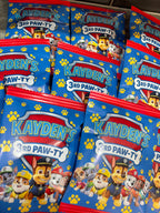 Personalised Paw Patrol Party Bundle | Paw Patrol 3rd Birthday Favours | Treat Boxes, Party Bags & Birthday Decorations