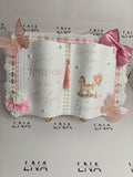 Luxury Personalised Baby Girl Keepsake Card | Welcome to the World New Baby Gift