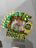 Personalised 18th Birthday Photo Shaker Cake Topper | Custom Name & Photo Birthday Decoration | Luxury Money Theme Cake Topper