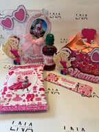Personalised Barbie Party Bundle | Barbie Birthday Party Bags | Custom Barbie Party Favours | Includes Party Box, Crisps, Chocolate, Drink & Colouring Pack
