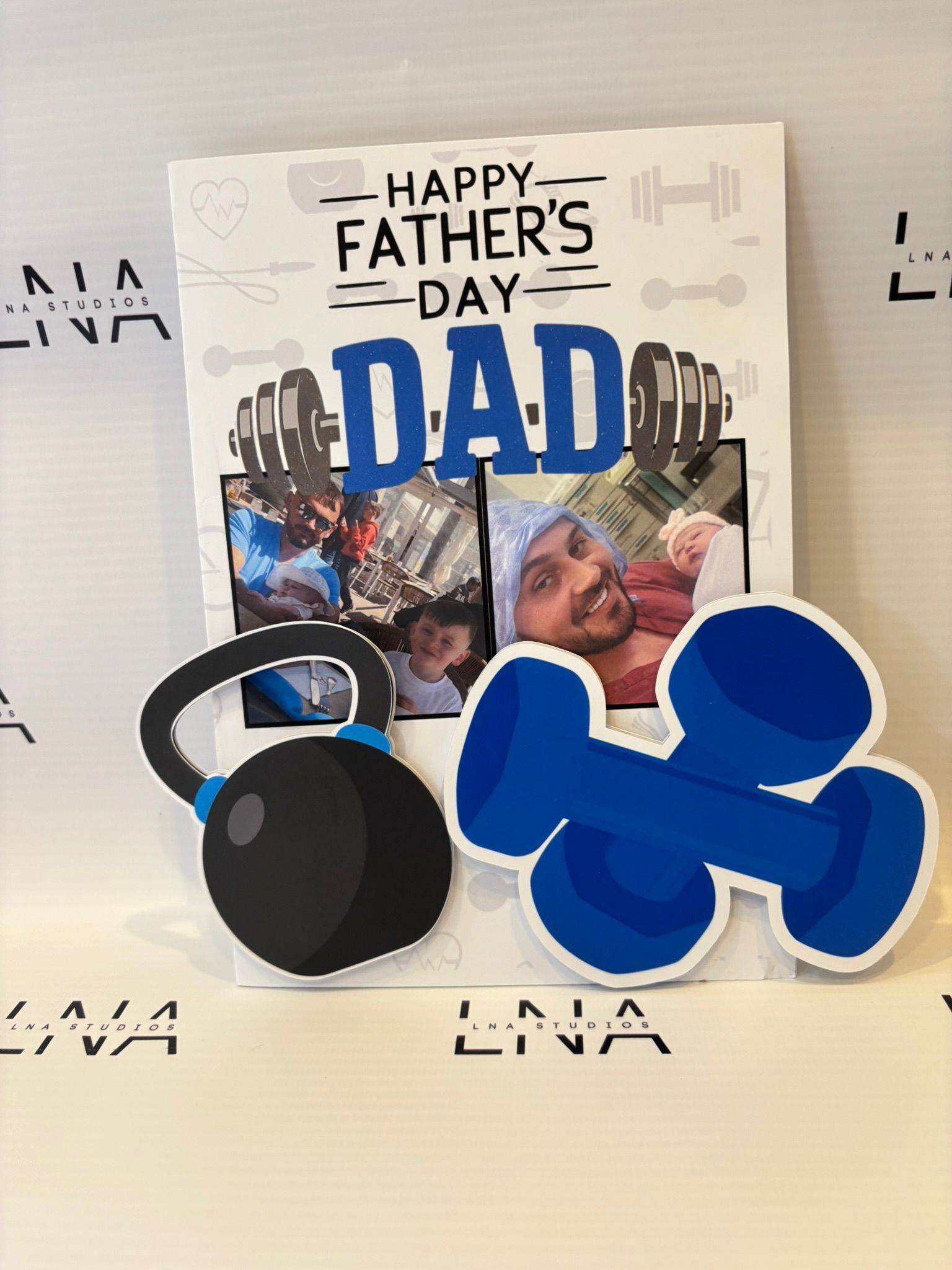 Personalised Father’s Day Gym Card – Custom Photo Father’s Day Card – Fitness Dad Father’s Day Gift – Gym Lover Dad Keepsake Card