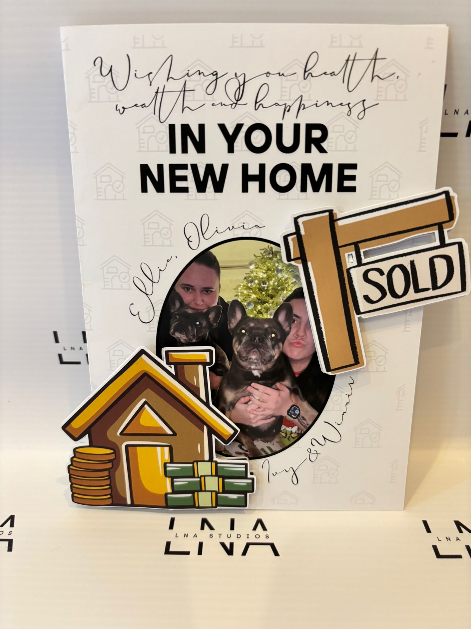 Personalised New Home Card – Custom Photo New Home Congratulations Card – Housewarming Keepsake Card – Moving House Gift