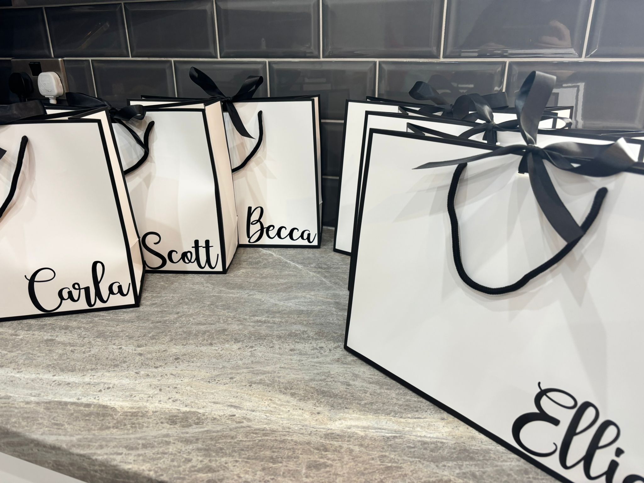 Personalised Name Gift Bag | Custom Name Gift Bag | Bridesmaid Gift Bag | Wedding Gift Bag | Hen Party Gift Bag | Luxury Personalised Gift Bag