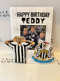 Personalised Newcastle United Birthday Card – Custom Photo Football Card – NUFC Fan Birthday Gift – Newcastle Supporter Keepsake Card