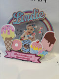 Personalised Sweet One Cake Topper | First Birthday Cake Topper | Photo Shaker Cake Topper | Sweet Treat Birthday Decoration | Custom Cake Topper