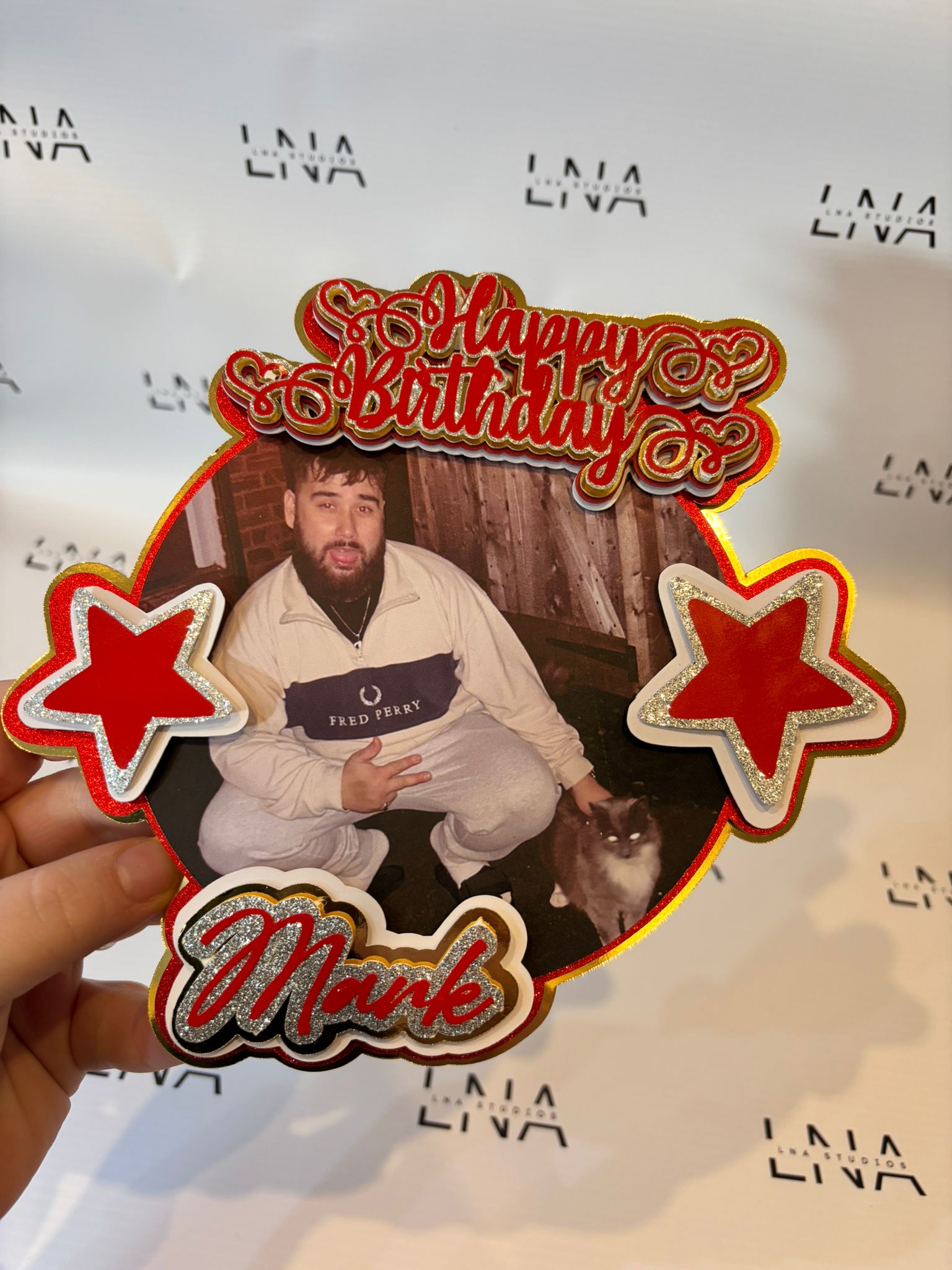 Personalised Photo Cake Topper | Custom Birthday Cake Decoration | Any Age & Theme | Personalised Name Cake Topper | Birthday Party Decor