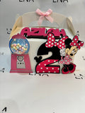 Personalised Minnie Mouse Party Box | Minnie Mouse Birthday Favour Box | 2nd Birthday Party Decorations | Custom Treat Box | Personalised Party Favour