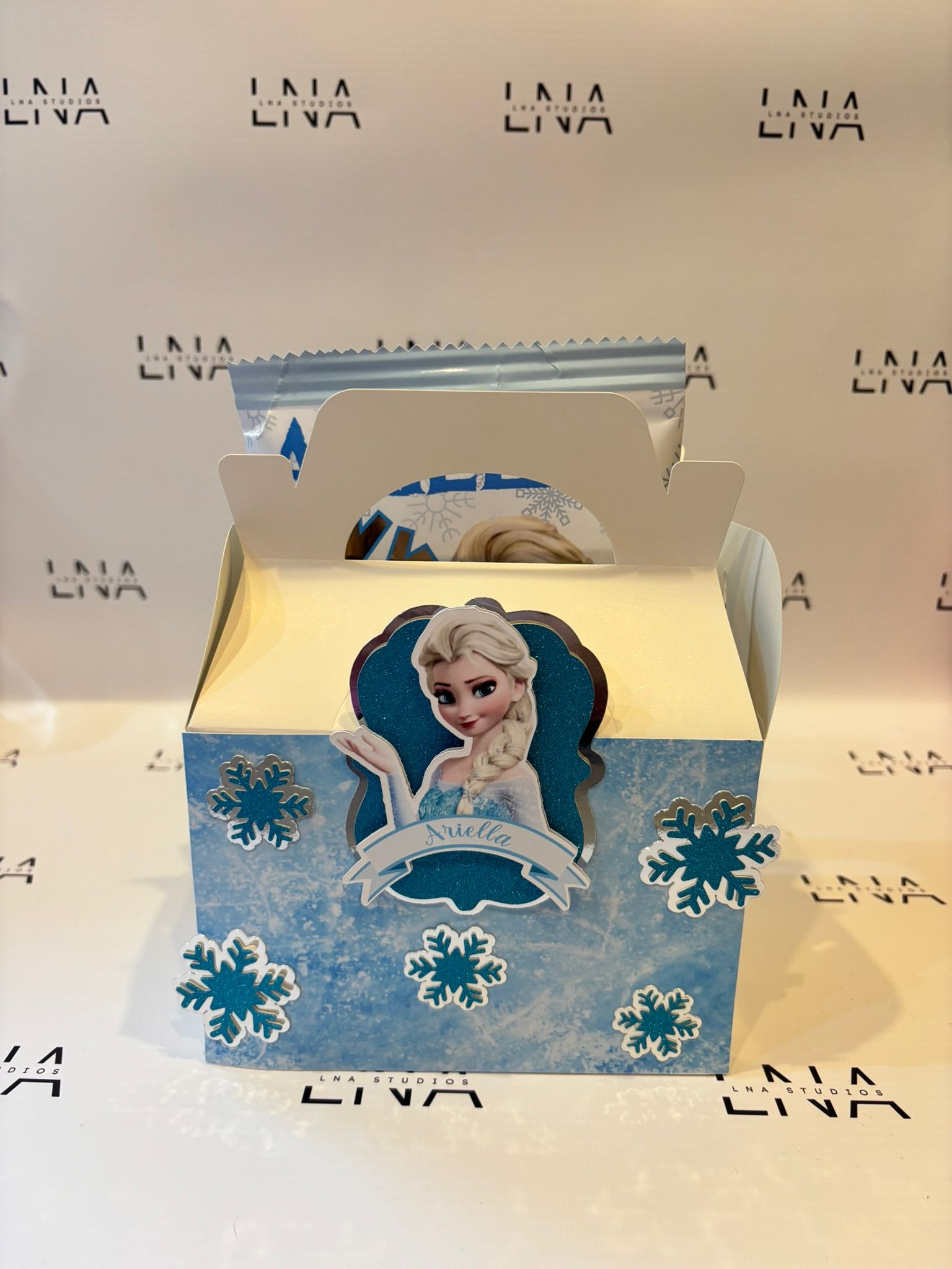 Personalised Frozen Party Box | Elsa Party Favour Box | Frozen Birthday Treat Box | Custom Name Party Box | Frozen Party Decorations