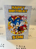 Sonic Birthday Card for Son
