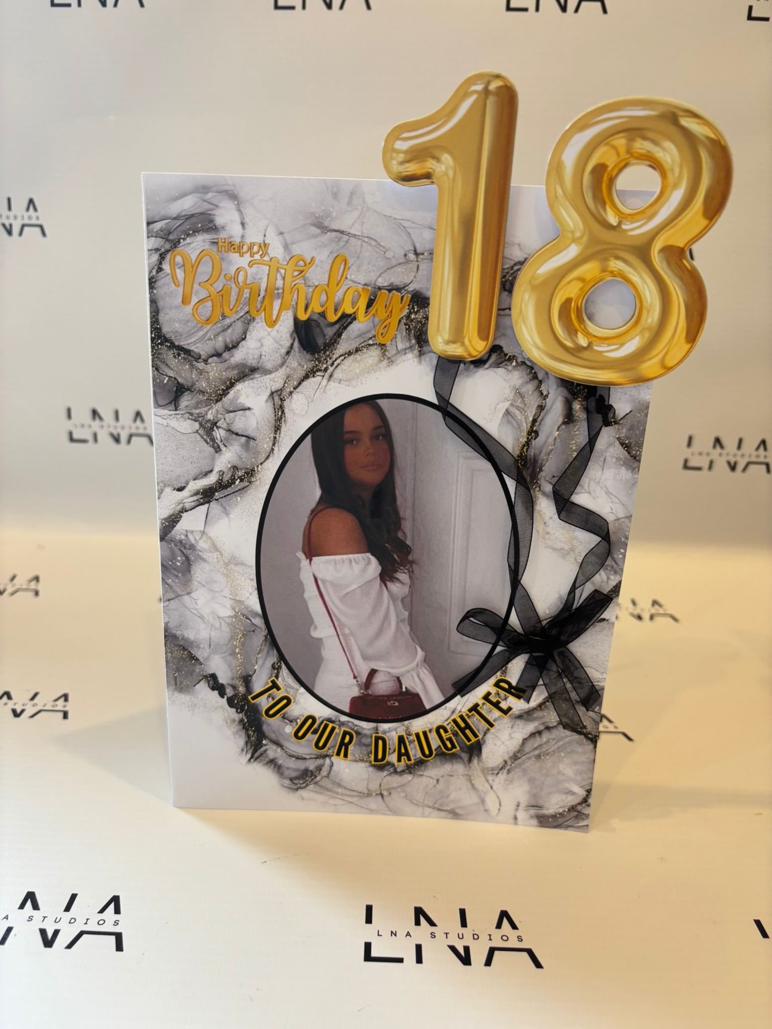 Personalised 18th Birthday Card with Photo