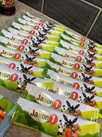 Personalised Bing Bunny Party Bundle | Bing Birthday Party Favours | Includes Party Box, Crisps, Chocolate, Drink Label & Colouring Pack