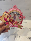 Personalised Barbie Photo Shaker Cake Topper | Custom Name Birthday Decoration | Pink Princess Party Topper