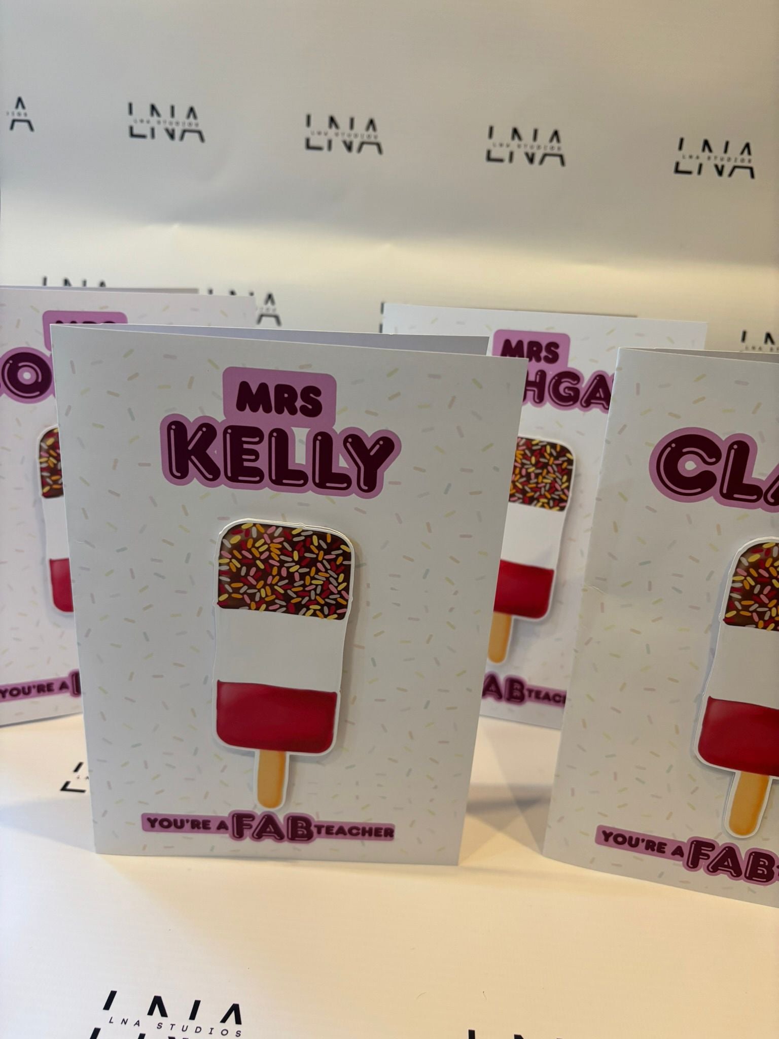 Personalised Teacher Thank You Card – Custom Teacher Appreciation Card – You’re a Fab Teacher End of Term Gift