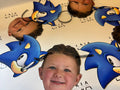 Personalised Sonic Face Bunting | Sonic The Hedgehog Birthday Decorations | Custom Photo Party Banner | Sonic Party Garland