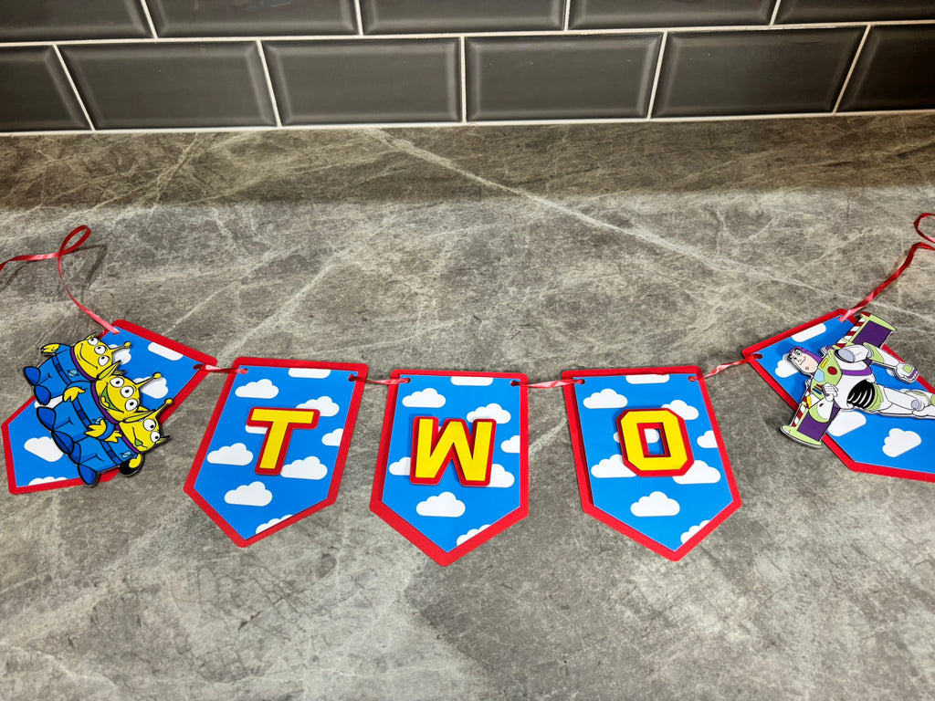 Toy Story Personalised Name Bunting | Toy Story Birthday Banner | Custom Party Decorations | Character Name Banner | Handmade Party Decor