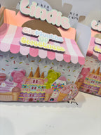 Personalised Sweet Shop Party Bundle | Candyland Birthday Party Favours | Sweet Treat Box, Crisp Packet, Chocolate Wrapper, Drink Label & Colouring Pack