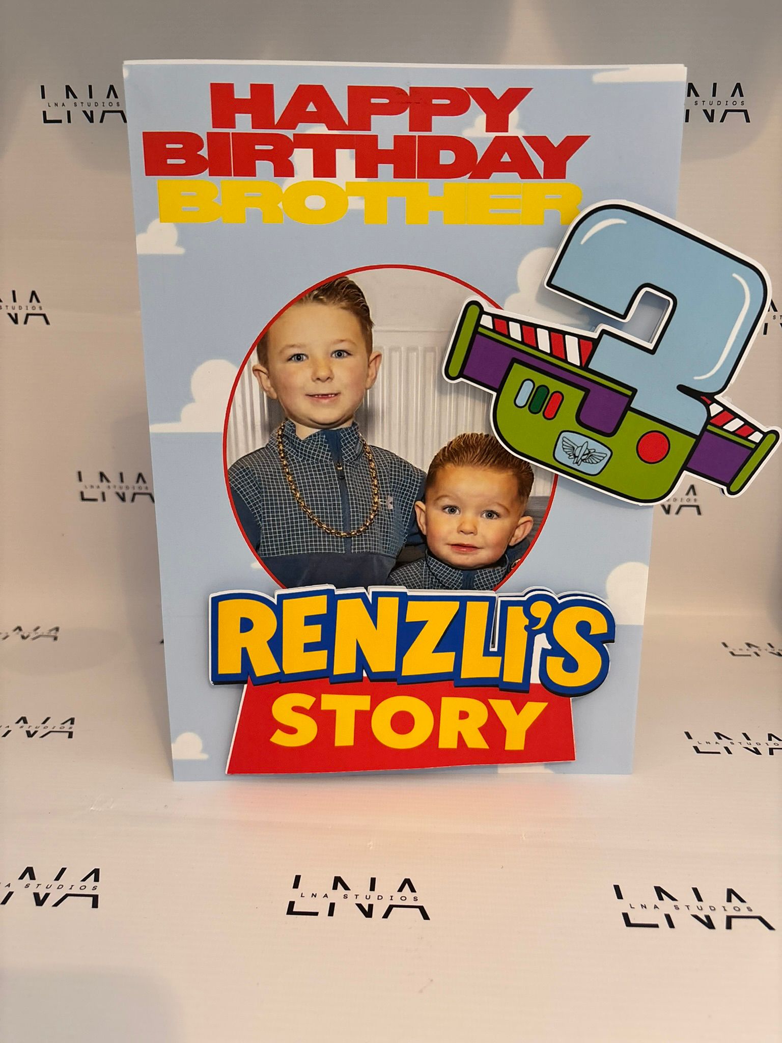 Personalised Toy Story Birthday Card for Brother – Custom Photo Birthday Card