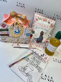 Personalised Alice in Wonderland Party Bundle | First Birthday Party Favours | Wonderland Treat Box, Crisp Packet & Drink Label Set