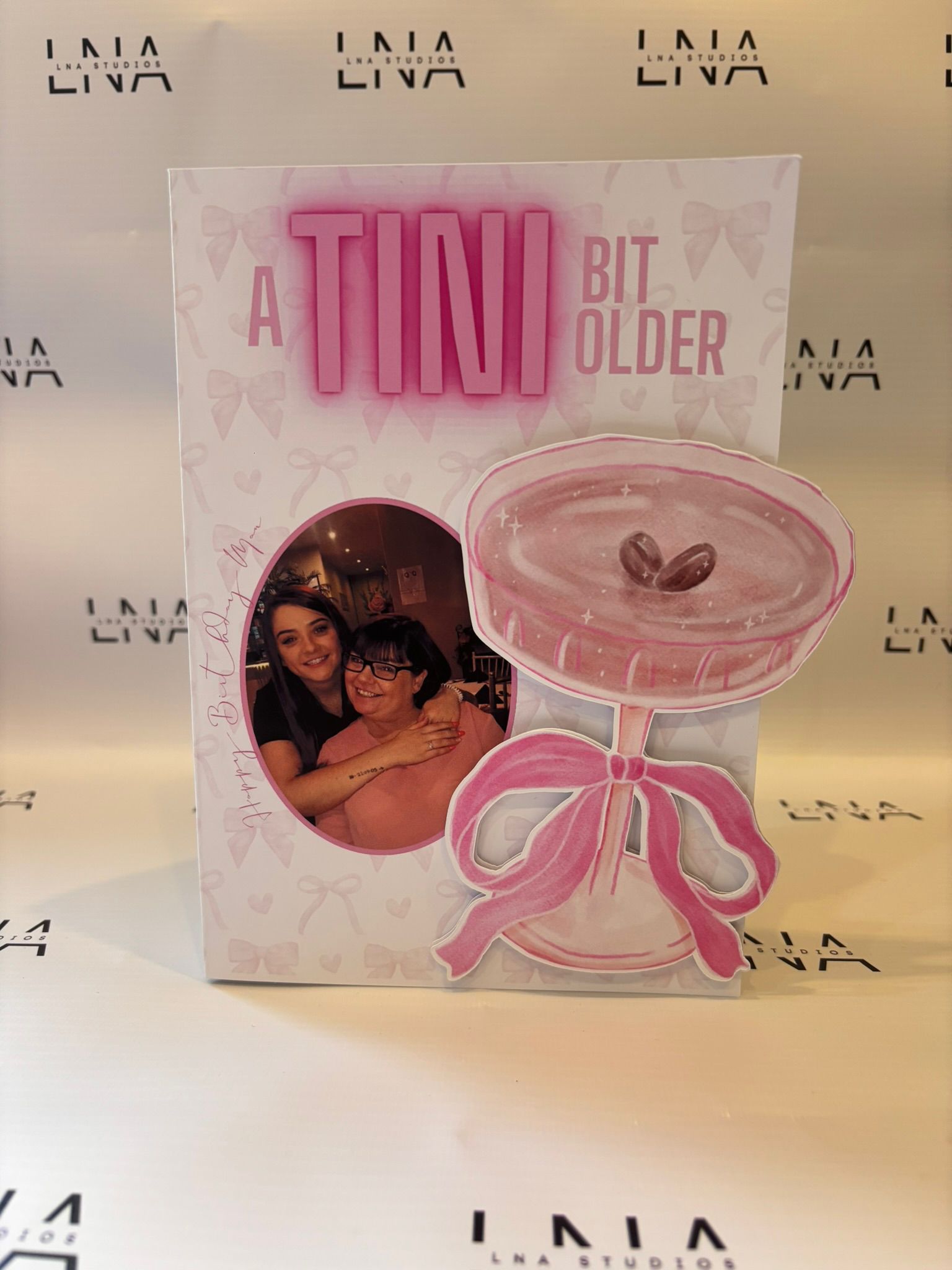 Personalised Funny Birthday Card for Her – A Tini Bit Older Card – Custom Photo Birthday Card for Mum, Mam, Sister, Friend or Bestie