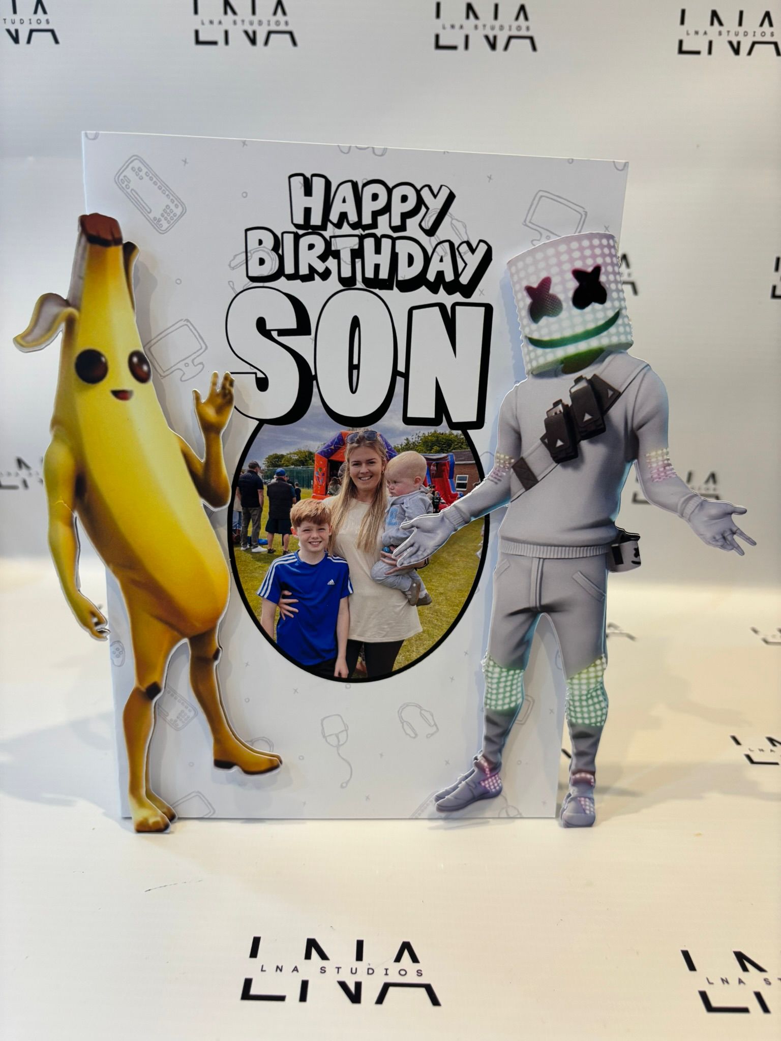Personalised Gaming Fortnite Inspired Birthday Card with Photo