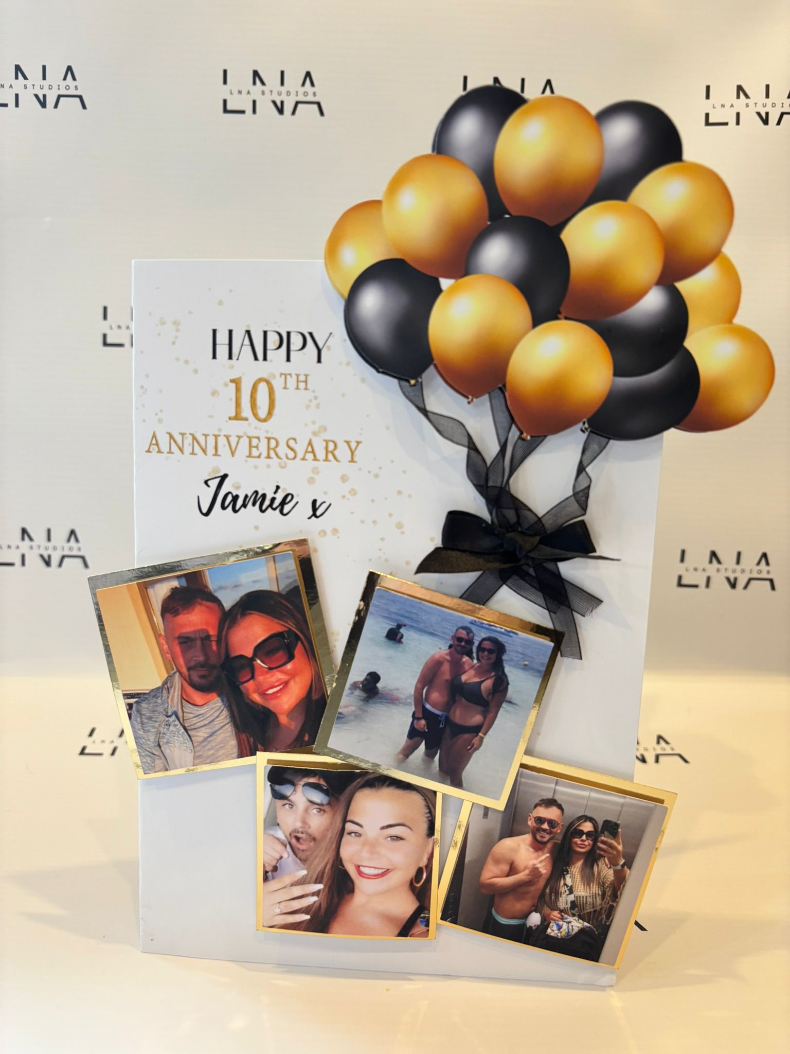 Personalised Anniversary Keepsake Card with Photos