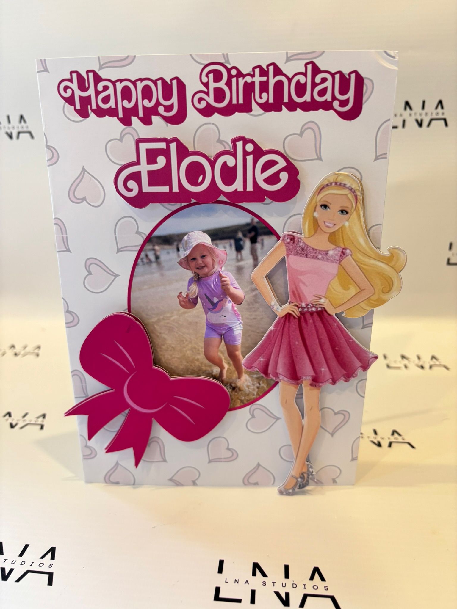 Personalised Barbie Birthday Card with Photo