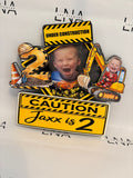 Personalised Construction Cake Topper | Under Construction Birthday Cake Topper | Digger Cake Topper | Custom Photo Birthday Decoration | Any Age Topper