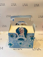 Personalised Frozen Party Bundle | Frozen Birthday Party Favours | Elsa Treat Box, Crisp Packet, Chocolate Wrapper & Drink Label Set