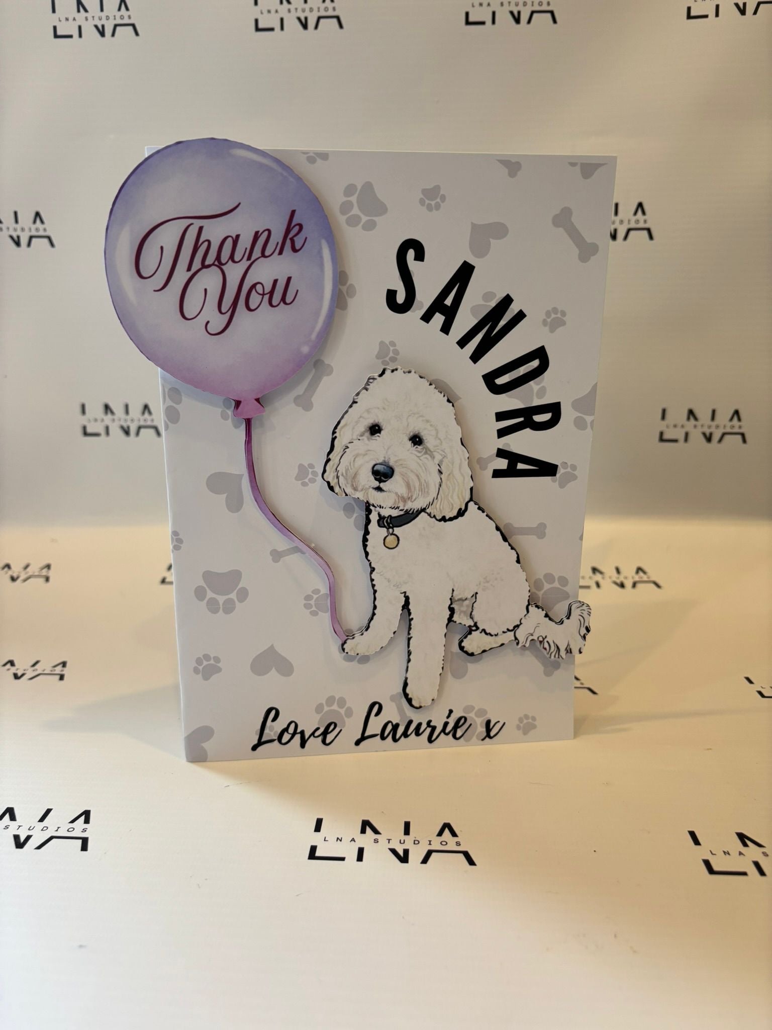 Personalised Pet Thank You Card