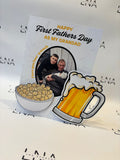 Personalised First Father’s Day as My Grandad Card – Funny Beer Father’s Day Card – Custom Photo Grandad Card – First Grandad Father’s Day Gift