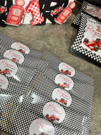 Personalised Race Car First Birthday Party Bundle | Racing Theme Birthday Decorations | Formula One Party Favours For 10 Guests