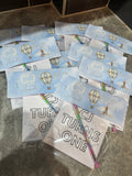 Personalised Hot Air Balloon First Birthday Party Bundle | Blue Cloud Theme Birthday Decorations | Party Favours For 10 Guests
