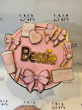 Personalised Beauty Theme Cake Topper | Makeup Birthday Cake Topper | Custom Name & Age Beauty Party Decoration | Pink Glam Birthday Topper