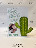 Personalised Funny Father’s Day Card – You Prick Father’s Day Card – Custom Photo Father’s Day Card – Humorous Dad Card