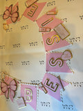 Personalised Beauty Theme Name Bunting | Makeup Birthday Banner | Pink Party Decorations | Custom Name Garland | Beauty Party Decor