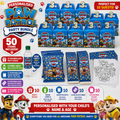 Paw Patrol Party Bundle for 10 Guests - Personalised | Party Boxes, Crisps, Drink label, Chocolate & Colouring Packs Included